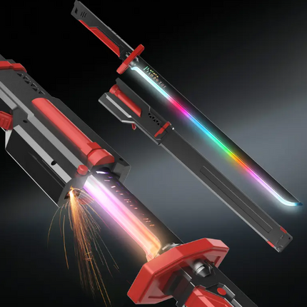 RGB LED Light-Up Toy Sword – Rechargeable Color Changing Action Saber