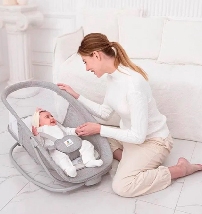 Mastela Deluxe 4-in-1 Multi-Function Baby Bassinet & Electric Swing with Feeding Tray