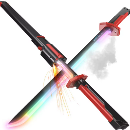 RGB LED Light-Up Toy Sword – Rechargeable Color Changing Action Saber