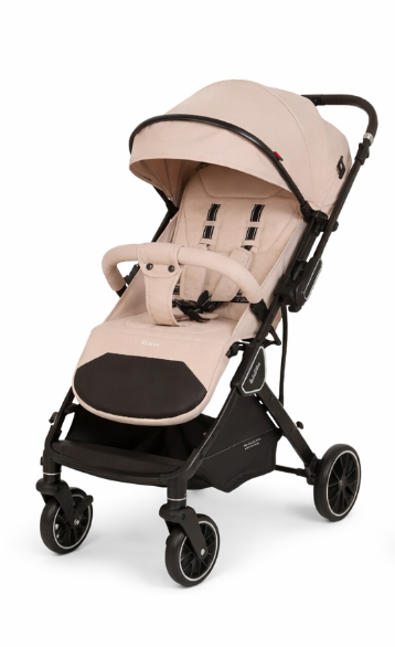 Kidilo K919 Premium Baby Stroller – Foldable Lightweight Travel Pram (KHAKI)