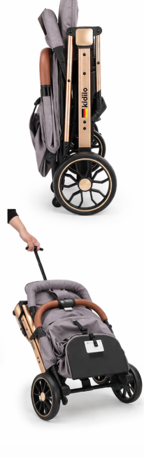 Kidilo Baby Stroller K10G – Khaki Edition