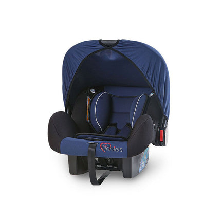 Blue Baby Carrier & Rear-Facing Car Seat – Comfortable, Safe & Cushioned (Newborn–18 Months, Up to 13 kg)