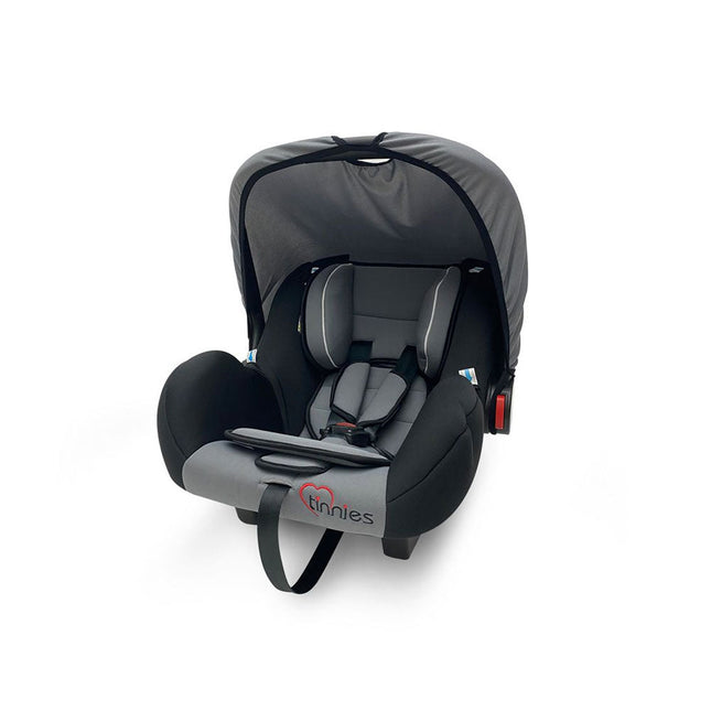 Tinnies    COMFORTABLE & SECURE BABY CARRIER CAR SEAT – INFANT ROCKER WITH CANOPY (GREY, 0-18 MONTHS)