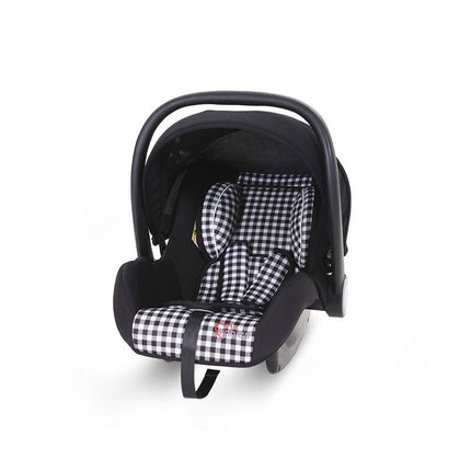 Tinnies 2-IN-1 BABY CARRIER & CAR SEAT – NEWBORN TO 18 MONTHS (BLACK CHECK, UNISEX)