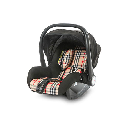 Tinnies 2-IN-1 BABY CARRIER & CAR SEAT – NEWBORN TO 18 MONTHS (BEIGE CHECK, UNISEX)
