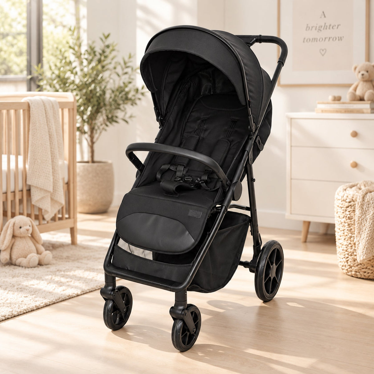 TINNIES BABY STROLLER  T108 – Black