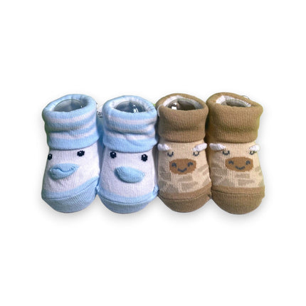 BEBE FAVOUR 2 PIECE BOOTIES GIFT SET - 0 - 9 MONTHS