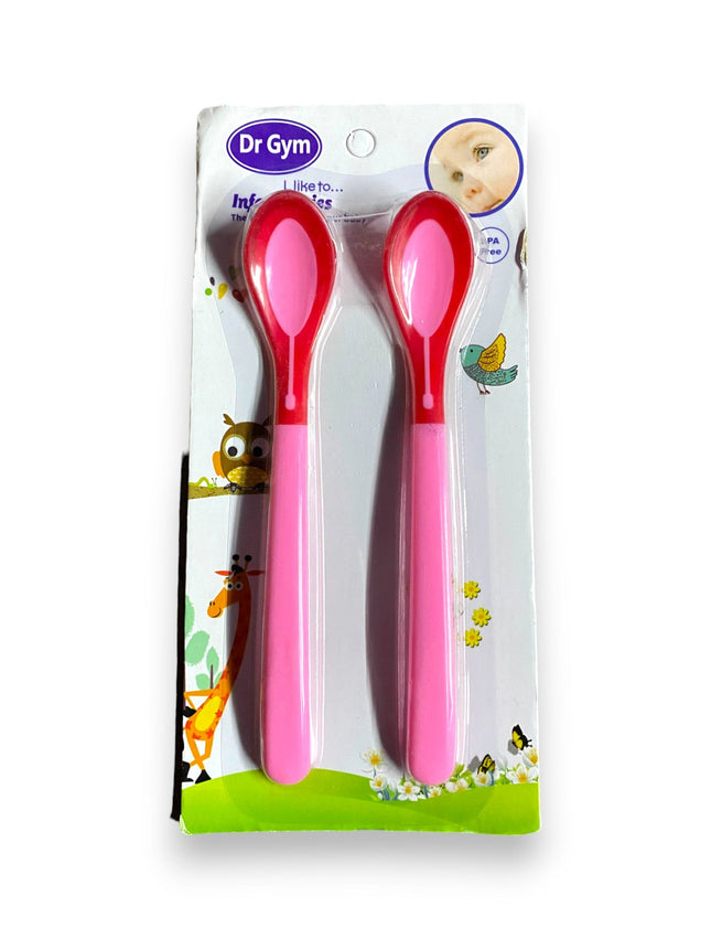 DR GYM BABY SPOON SET 2 PCS PINK