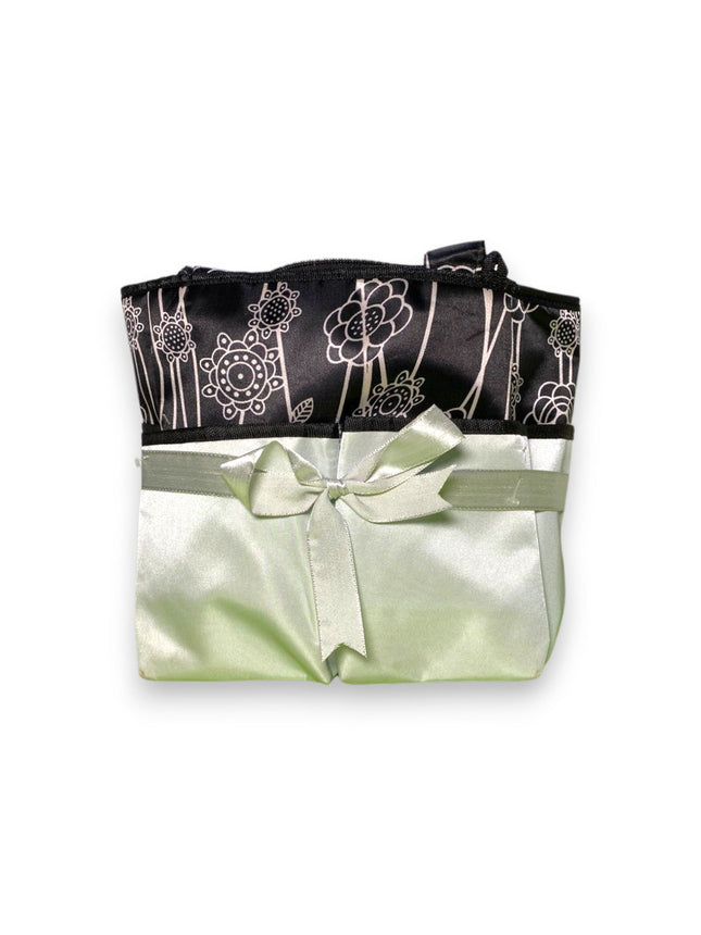 BABY MOTHER BAG GREY BLACK  9.5 X 12 INCH