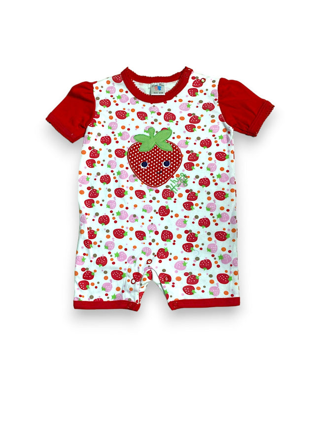 BABY GIRL ROMPER STRAWBERRY