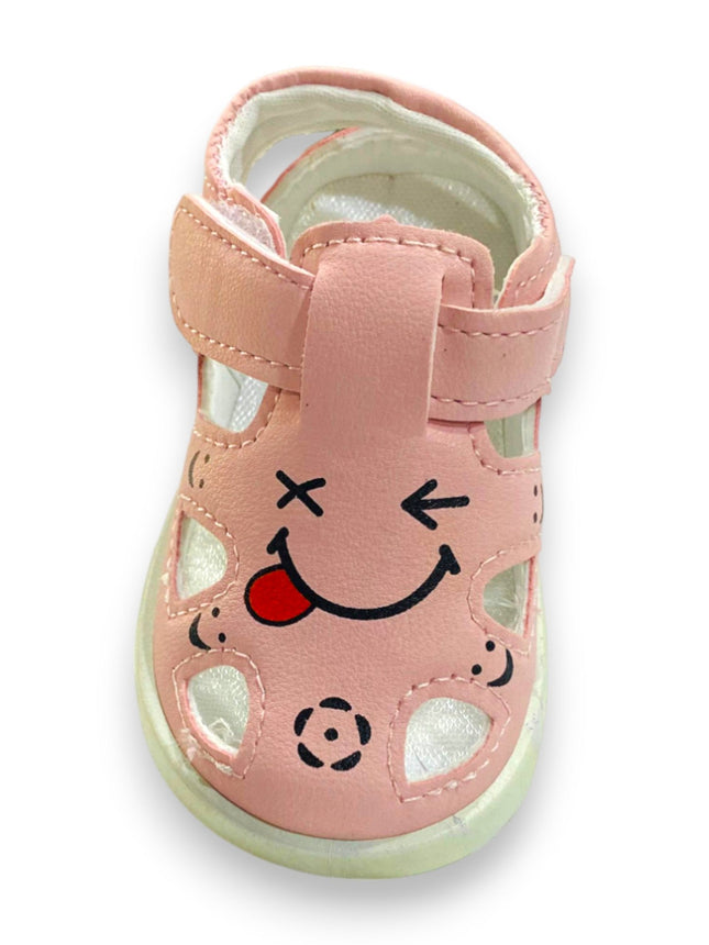 KIDS SANDALS PINK SMILE FACE A-6