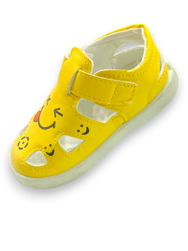 KIDS SANDALS YELLOW SMILE FACE A-6