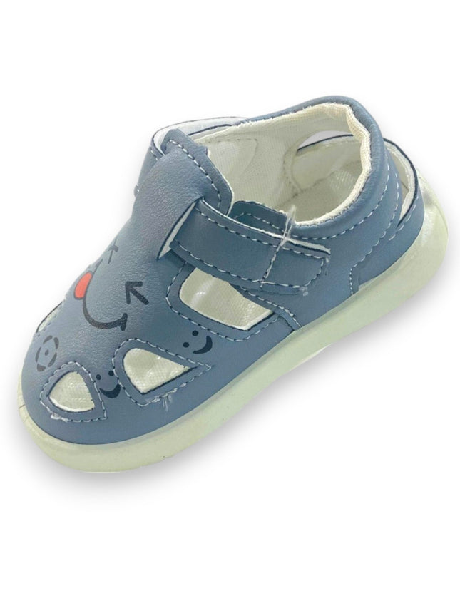 KIDS SANDALS GREY SMILE FACE A-6