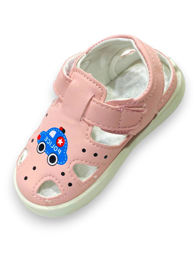 GIRLS SANDALS  PINK POLICE CAR GR-86