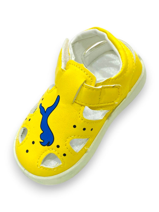 GIRLS SANDALS YELLOW POLICE CAR GR-86