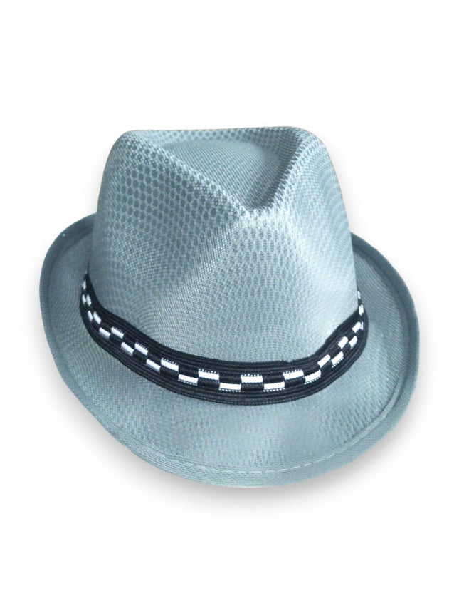 KIDS HATS SUMMER SHORT BRIM FAST DRY SHORT COWBOY STYLE GREY