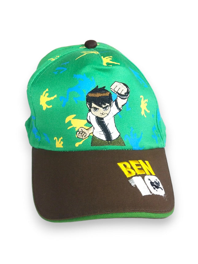 KIDS CAP BEN 10 GREEN BROWN