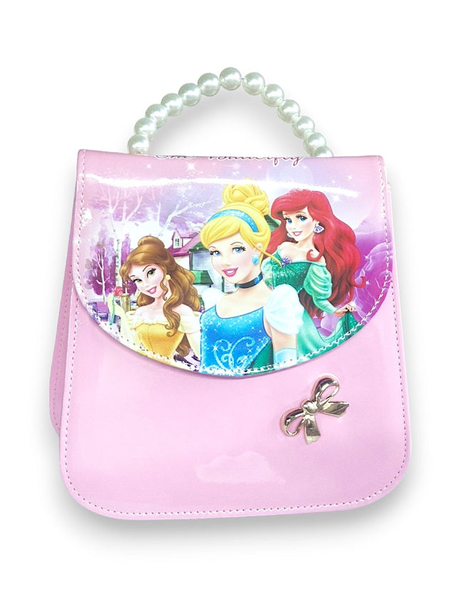 GIRLS FASHION HANDBAG  PERLS  PINK PRINCESS