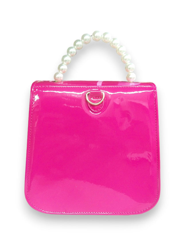 GIRLS FASHION HANDBAG  PERLS SHAKING PINK FROZEN