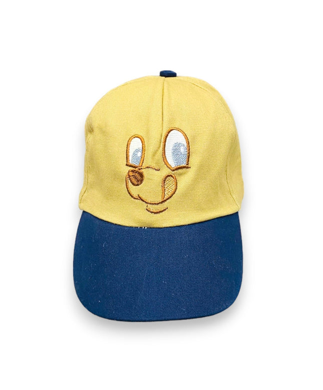 KIDS CAP DOG FACE PRINTRD DARK SKIN