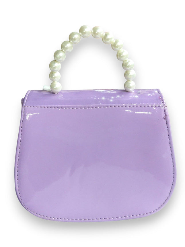 GIRLS FASHION HANDBAG  PERLS PURPLE  FROZEN