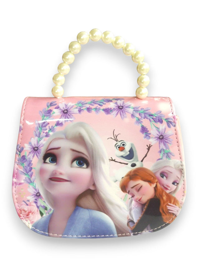 GIRLS FASHION HANDBAG  PERLS PINK  FROZEN