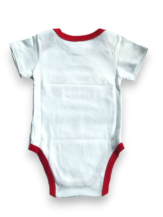 BABY ROMPER GRANDMA WAS HERE WHITE