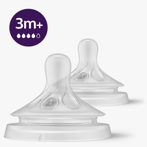 Philip Avent Natural Teat 3.0 T3 3M +3H PK2 SCY/964/02