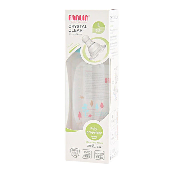 Farlin Poly Propylene Feeding Bottle 6M+ Standard Neck 240ml