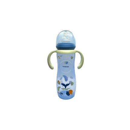 Minitree PP Regular Neck feeding plastic bottle with handle (Blue) 9oz/260ml