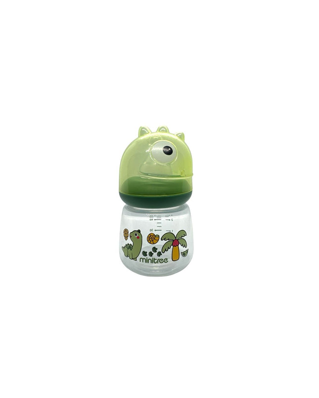 Minitree PP Regular Neck Feeding Plastic Bottle (Green Cover) 3oz/80ml