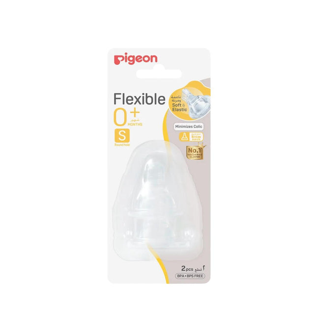 Pigeon Flexible Nipple 0+ Months Slim Neck 2 Pcs