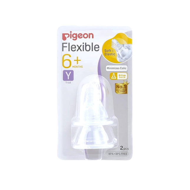 Pigeon Flexible Nipple 6+ Months Slim Neck 2Pcs