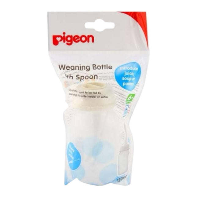 Pigeon Weaning Bottle with Spoon 6+ Months 120ml