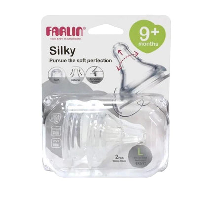 Farlin Silky Nipple 9+ Months 2Pcs