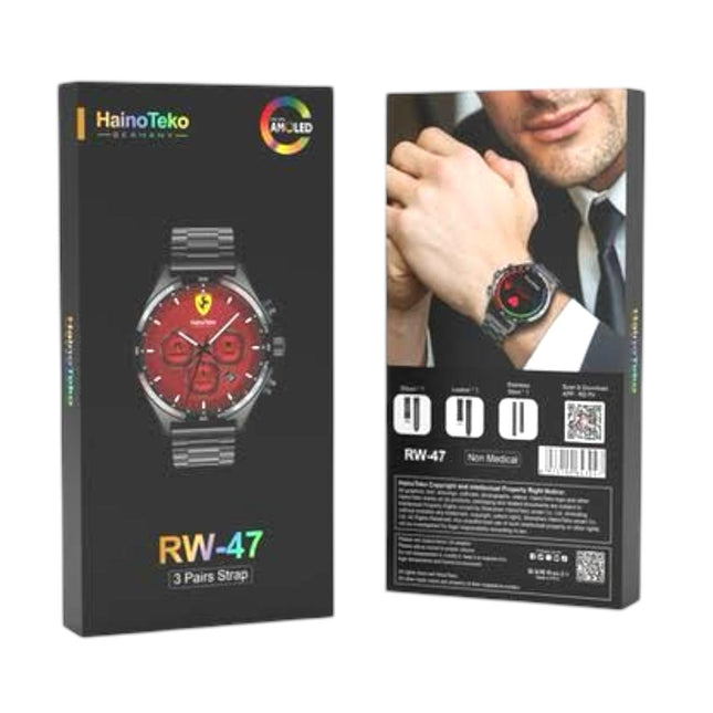 Haino Teko RW-47 Smart Watch 3 Pairs Strap