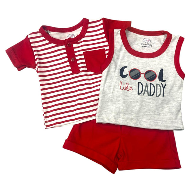 Kids 3 Pieces Nicker Shirt