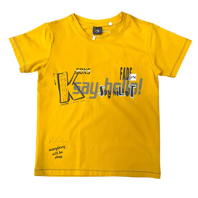 Imported Mustard Color Round Neck T-Shirt