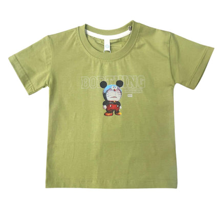 Light Green Round Neck Imported T-Shirt