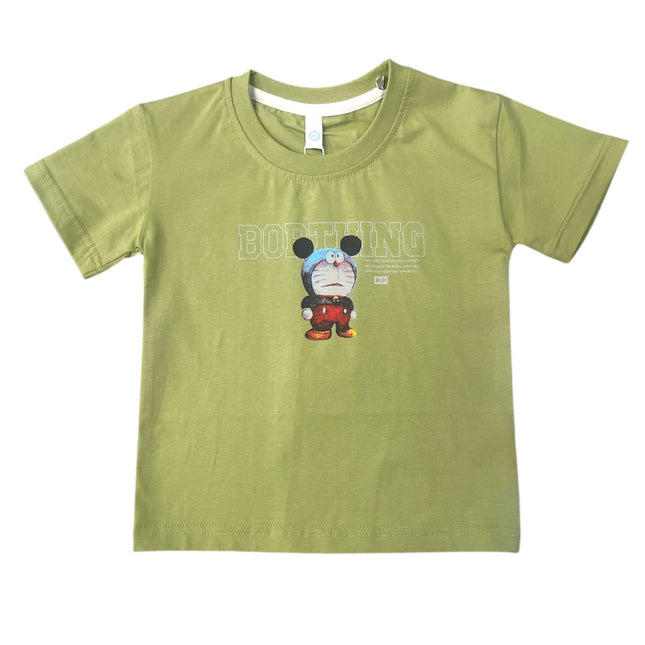 Light Green Round Neck Imported T-Shirt