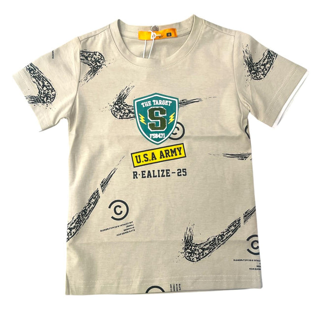 Imported Skin Color Round Neck T-Shirt