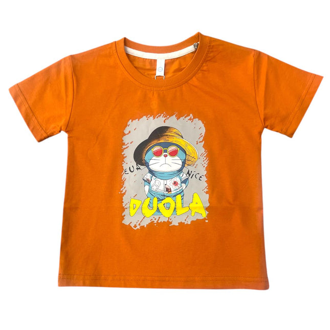 Orange Color Imported Round Neck T-Shirt