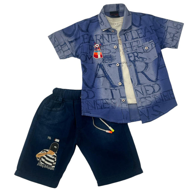 Kids 3 Piece Nicker Shirt