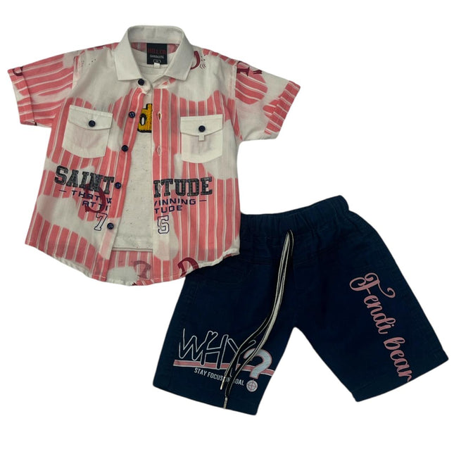 Kids 3 Piece Nicker Shirt