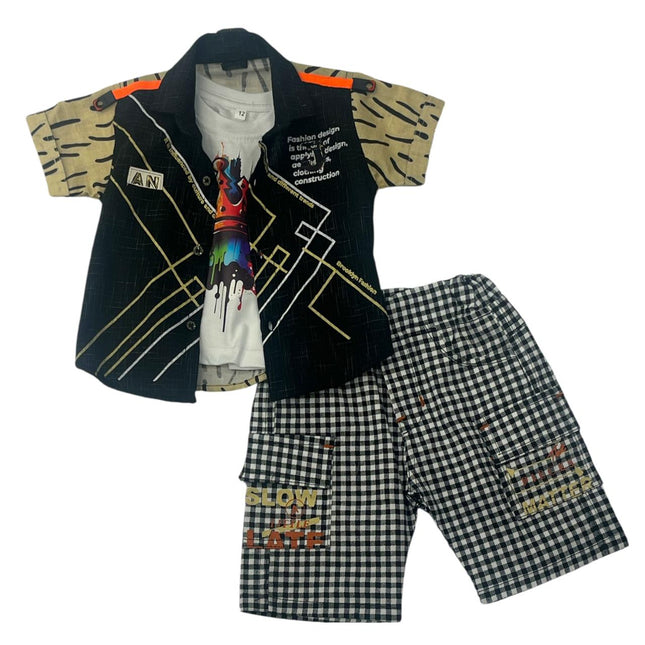 Kids 3 Piece Nicker Shirt