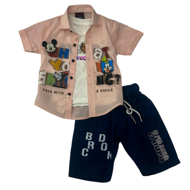 Kids 3 Piece Nicker Shirt