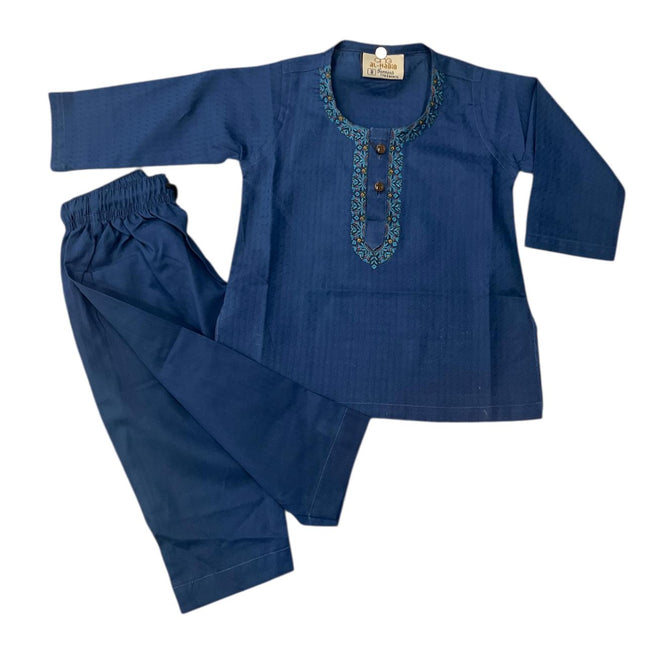 Blue Salwar Suit With Embroidery
