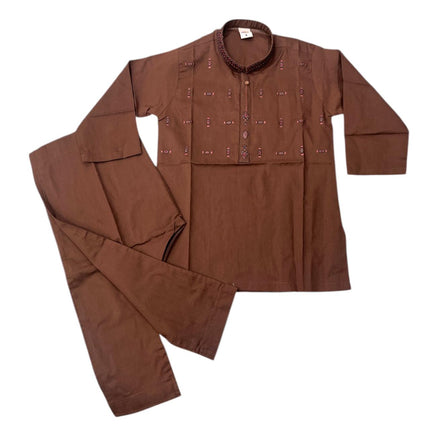 Brown Salwar Suit For kids
