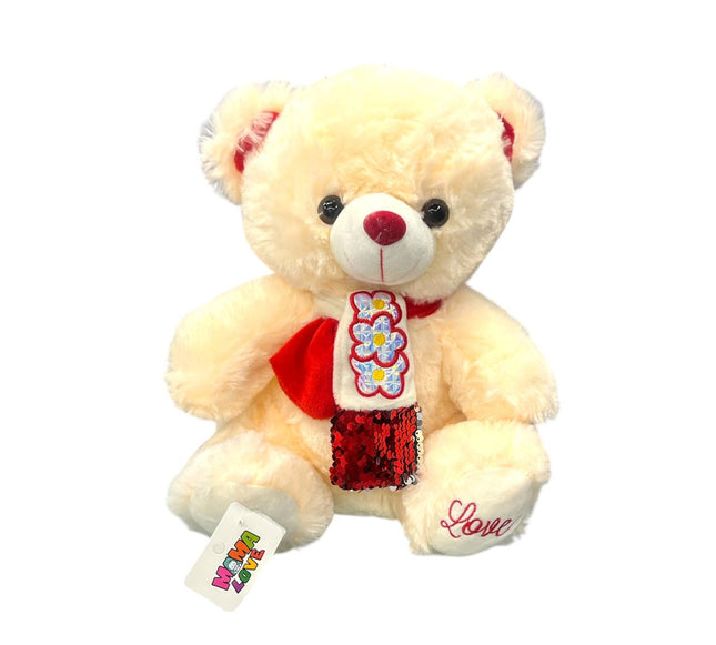 Soft & Huggable  Teddy Bear With Red Tie