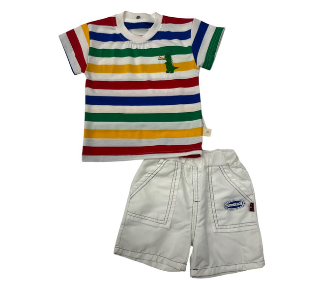 Multi Colour Shirt With White Nicker